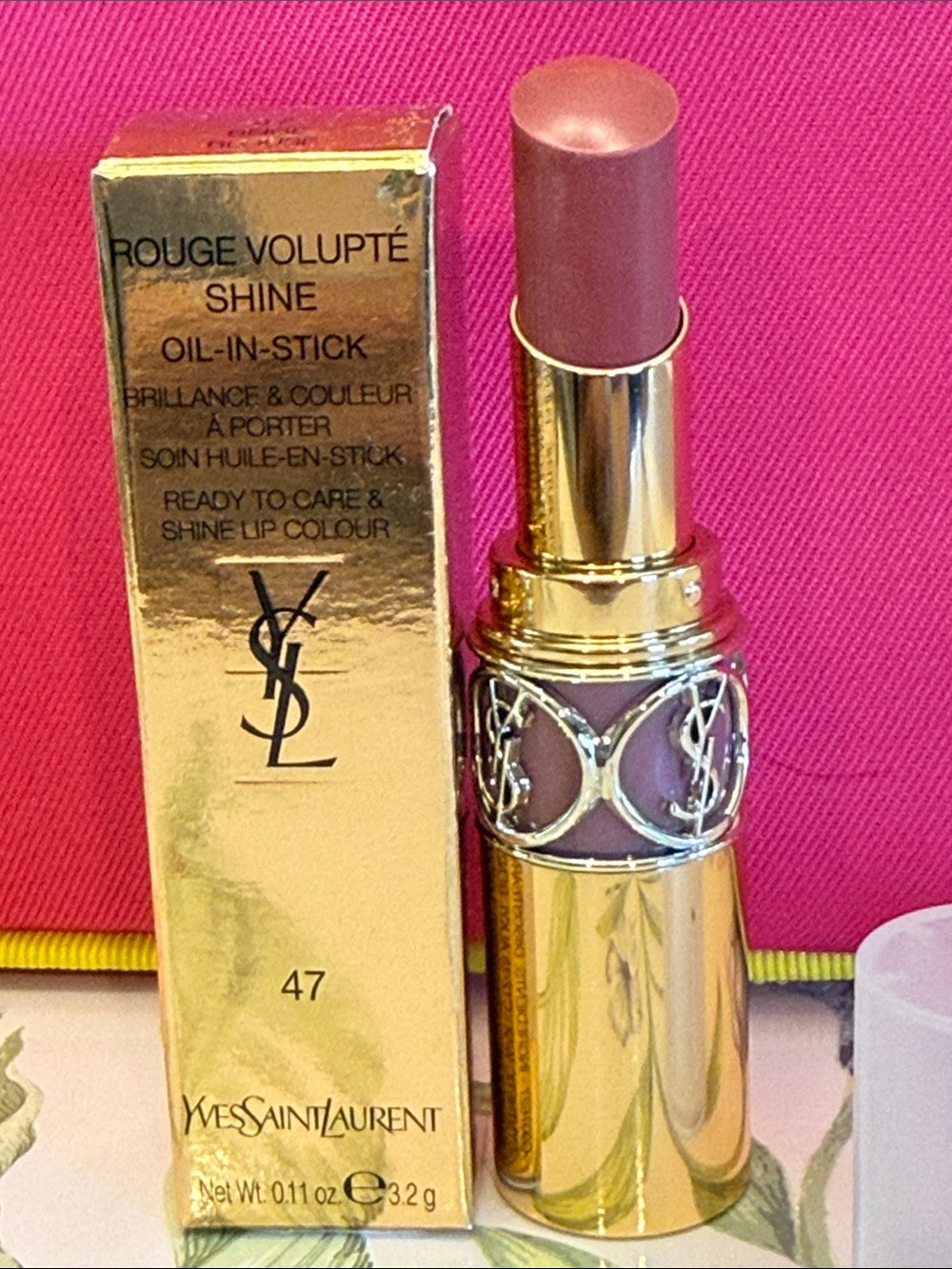 Yves Saint Laurent Rouge Volupté Shine Lipstick - Mauve Pink